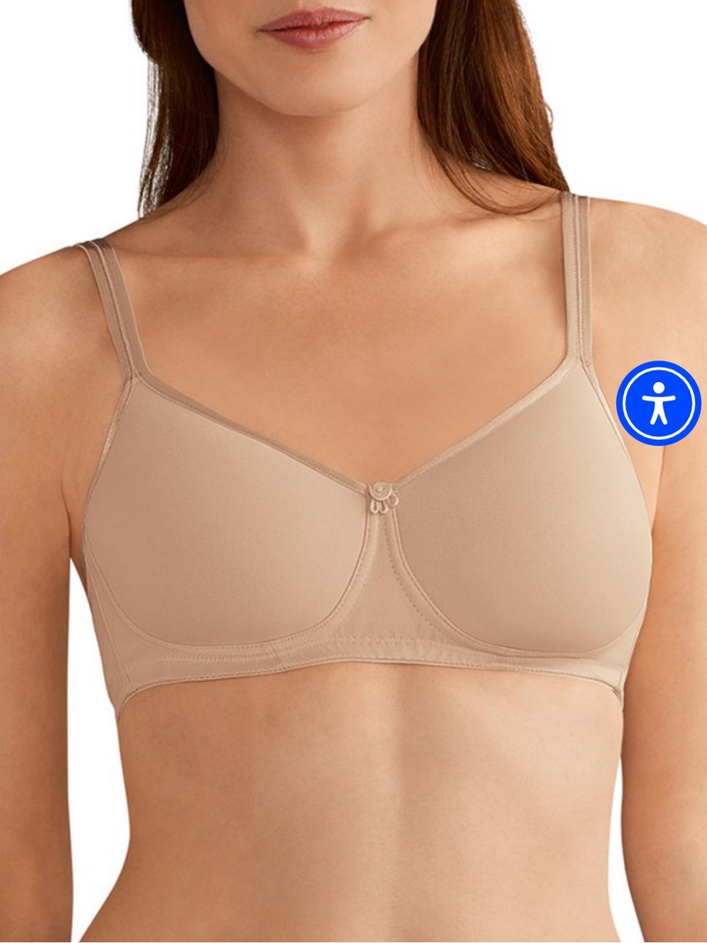 Amoena Mara SBP 1150 Padded Wire-Free Bra in Light Sand